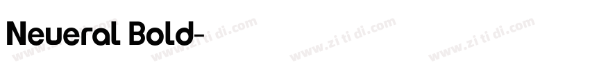 Neueral Bold字体转换